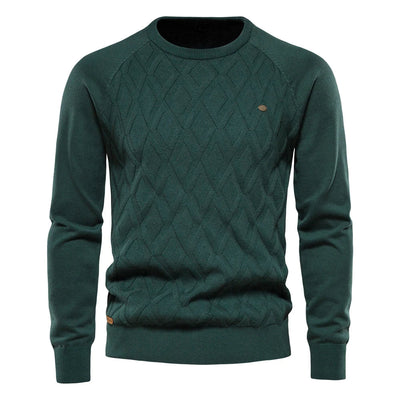 Noah | Timeless Men’s Sweater with Diamond Pattern