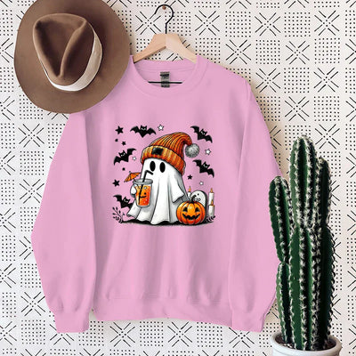 Lyra | Cozy Halloween Sweatshirt with Ghost Print