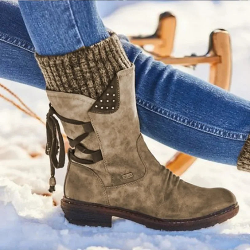 Amira | Warm Women’s Winter Boots with Treaded Sole