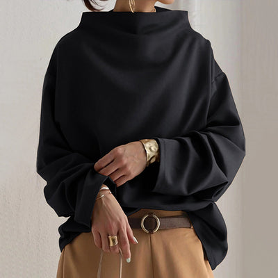 Ivy | Warm Sweater with High Neckline Design