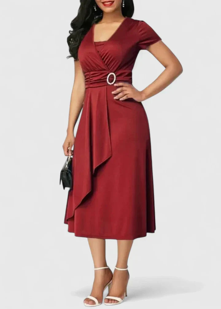 Maya | Simple Women’s Midi Dress – Stylish & Modern