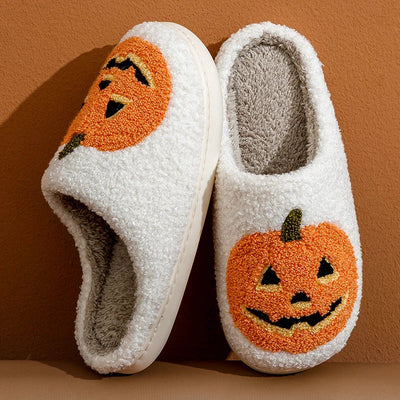 Aria | Fun Halloween Slippers with Pumpkin Smile