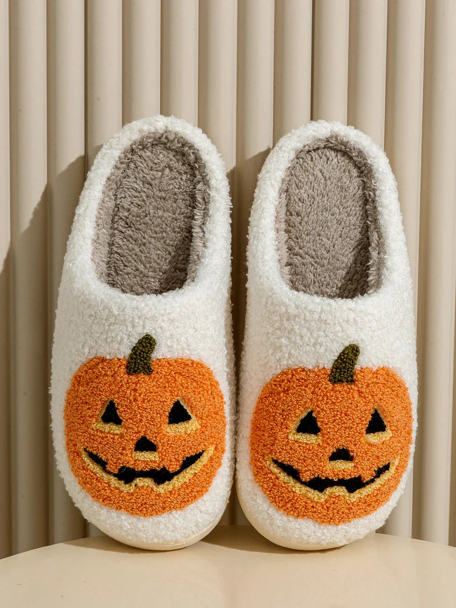 Aria | Fun Halloween Slippers with Pumpkin Smile