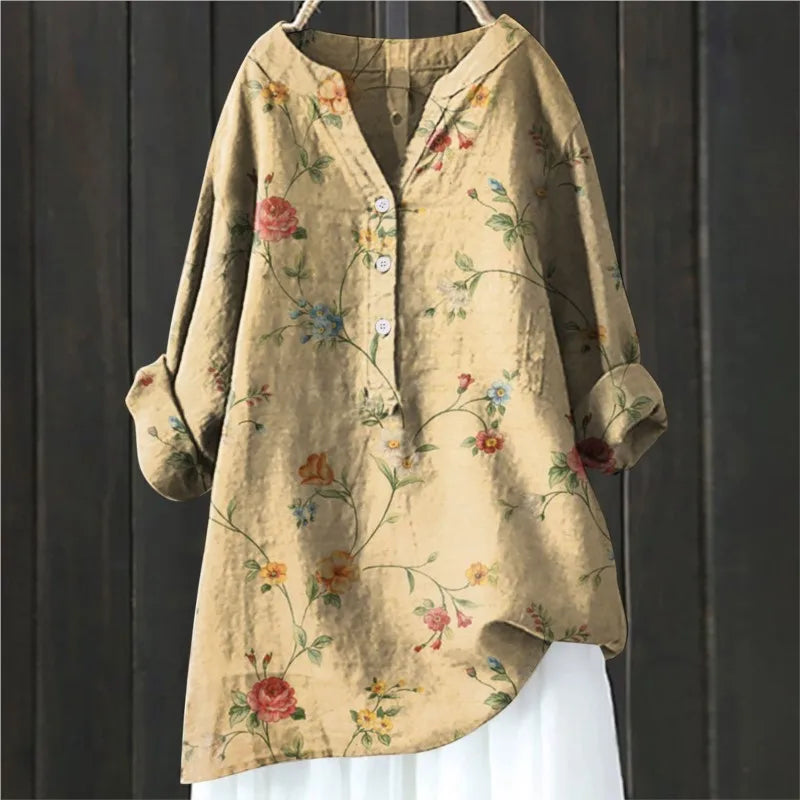 Claudia | Floral Blouse with Relaxed Fit Design