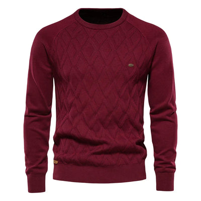 Noah | Timeless Men’s Sweater with Diamond Pattern