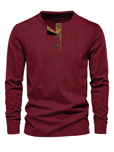 Milo | Classic Long Sleeve Shirt with Stripe Pattern