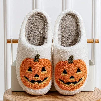 Aria | Fun Halloween Slippers with Pumpkin Smile