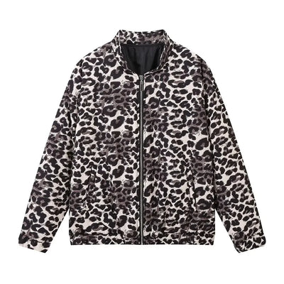 ISOLDE | Trendy Bomber Jacket in Modern Leopard Print