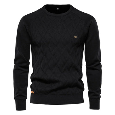 Noah | Timeless Men’s Sweater with Diamond Pattern