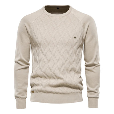 Noah | Timeless Men’s Sweater with Diamond Pattern