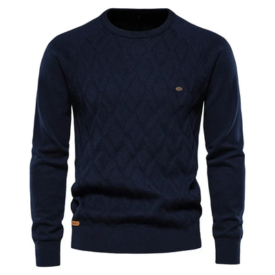 Noah | Timeless Men’s Sweater with Diamond Pattern
