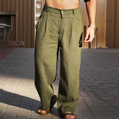 Amara | Stylish Linen Pants with Wide-Leg Design