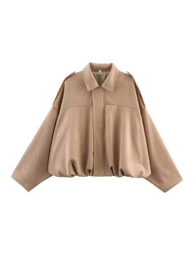 Nora | Stylish Women’s Suede Jacket in Aviator Style