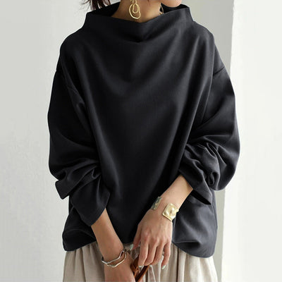 Ivy | Warm Sweater with High Neckline Design