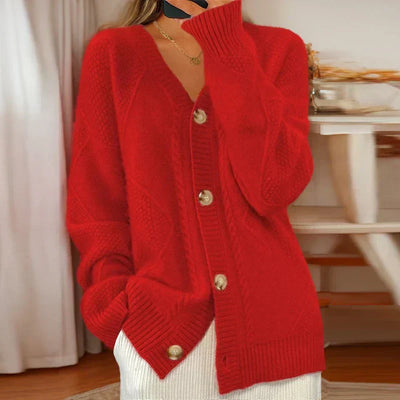 Clara | Stylish Women’s Cable Knit Cardigan – Lightweight