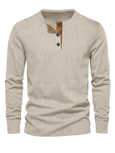 Milo | Classic Long Sleeve Shirt with Stripe Pattern
