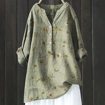 Claudia | Floral Blouse with Relaxed Fit Design