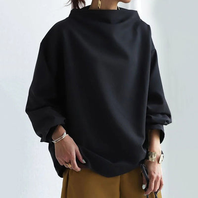 Ivy | Warm Sweater with High Neckline Design