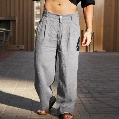 Amara | Stylish Linen Pants with Wide-Leg Design