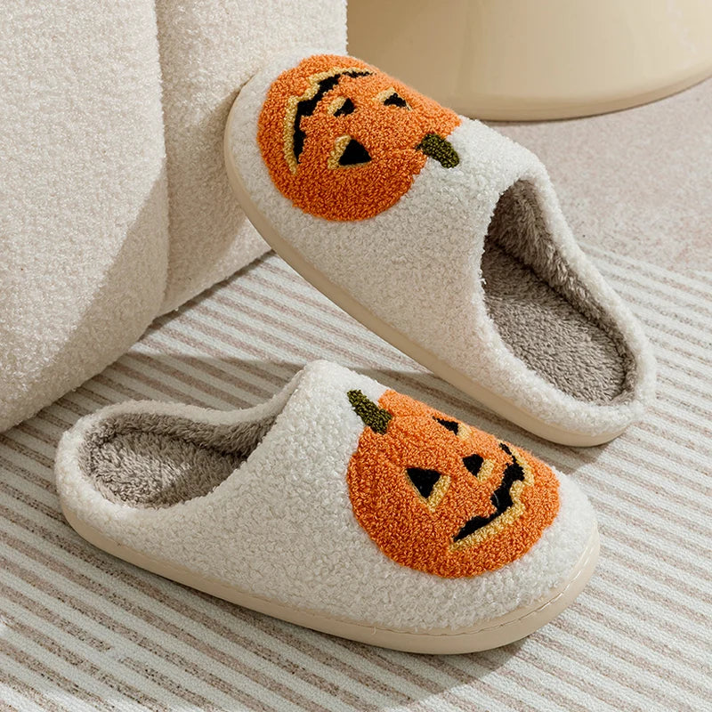 Aria | Fun Halloween Slippers with Pumpkin Smile