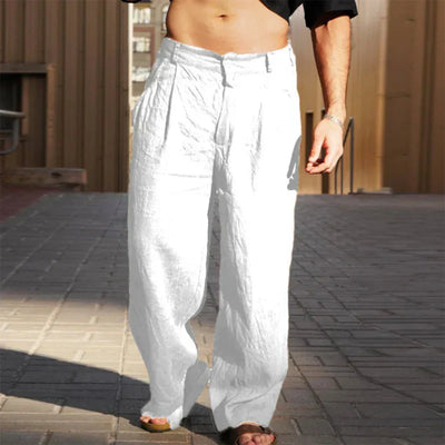 Amara | Stylish Linen Pants with Wide-Leg Design