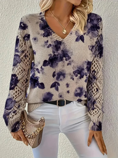 Jonas | Classic Sweater with Floral Pattern