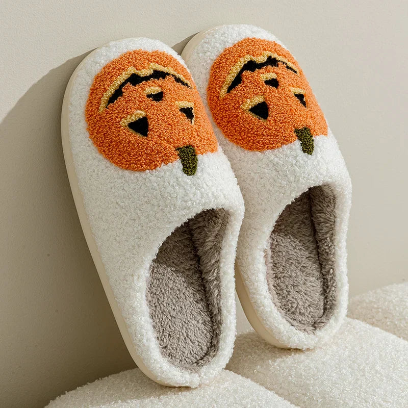Aria | Fun Halloween Slippers with Pumpkin Smile