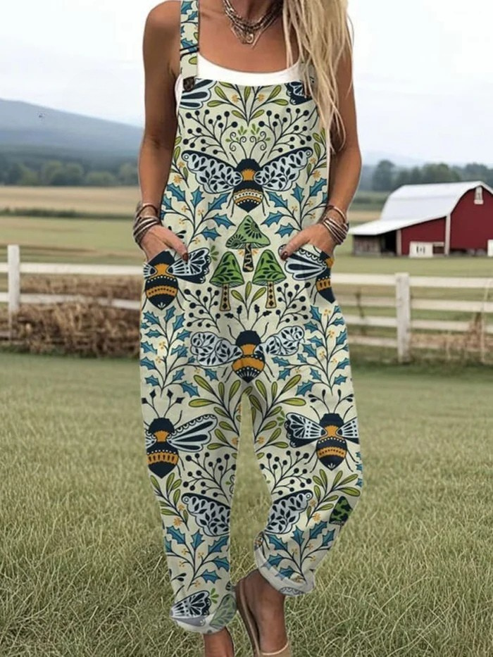 ASTRID | Stylish Jumpsuit with Vintage Print
