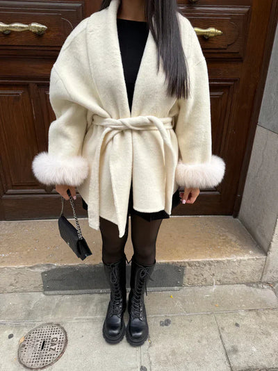Celine | Women’s Wool Blend Coat Luxurious & Stylish