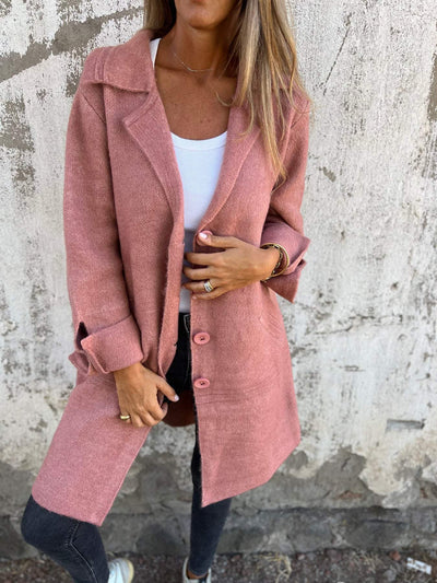 Ivanka | Long Coat with Cuffs in Casual Look
