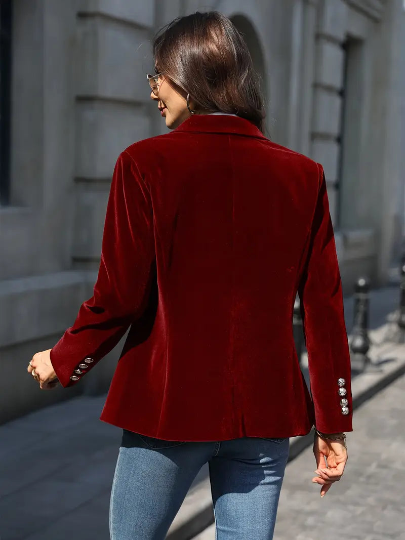 Bella | Soft and Elegant Velvet Blazer for Women