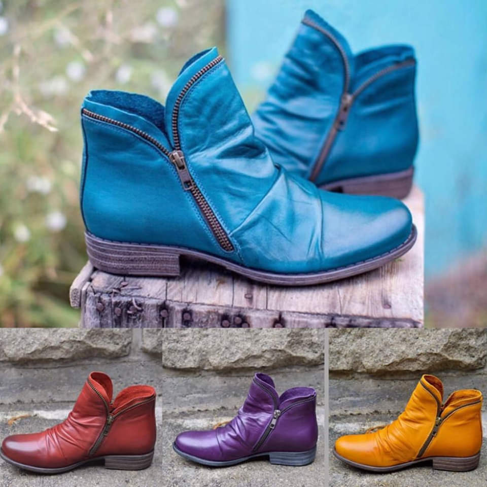 MATHIS | Premium Leather Boots with Zipper Detail