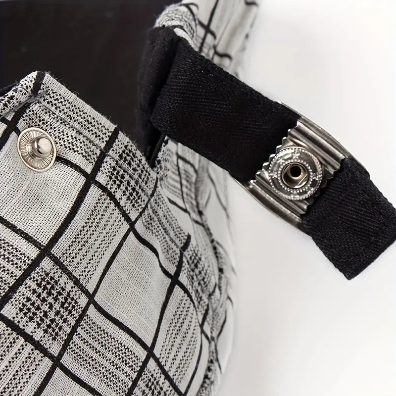 THÉO | Adjustable Vintage Beret with Checkered Pattern