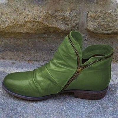 MATHIS | Premium Leather Boots with Zipper Detail