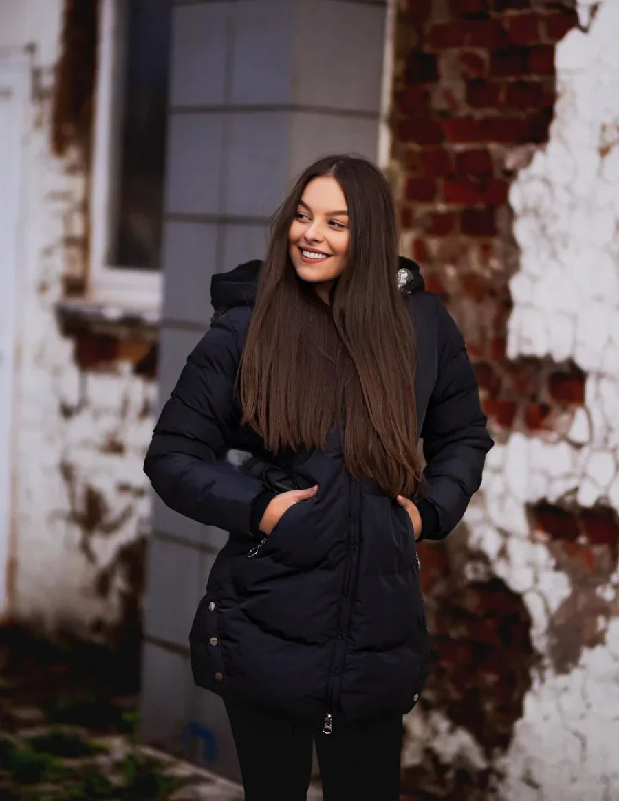 Selena | Plush Hooded Coat for Women in Winter Style