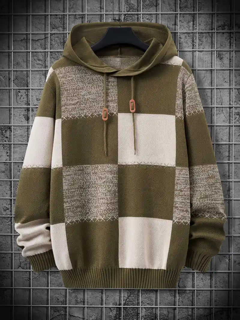 Cassian | Comfortable Knit Sweater with Fashionable Hoodie