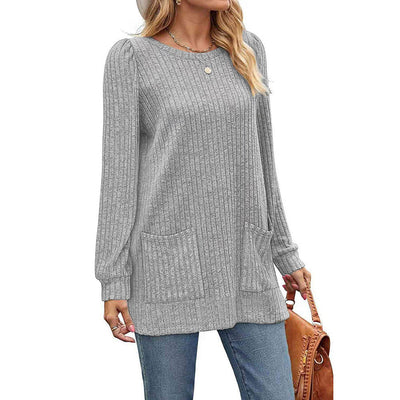 Maya | Classic Long Sleeve Tunic with Practical Pockets