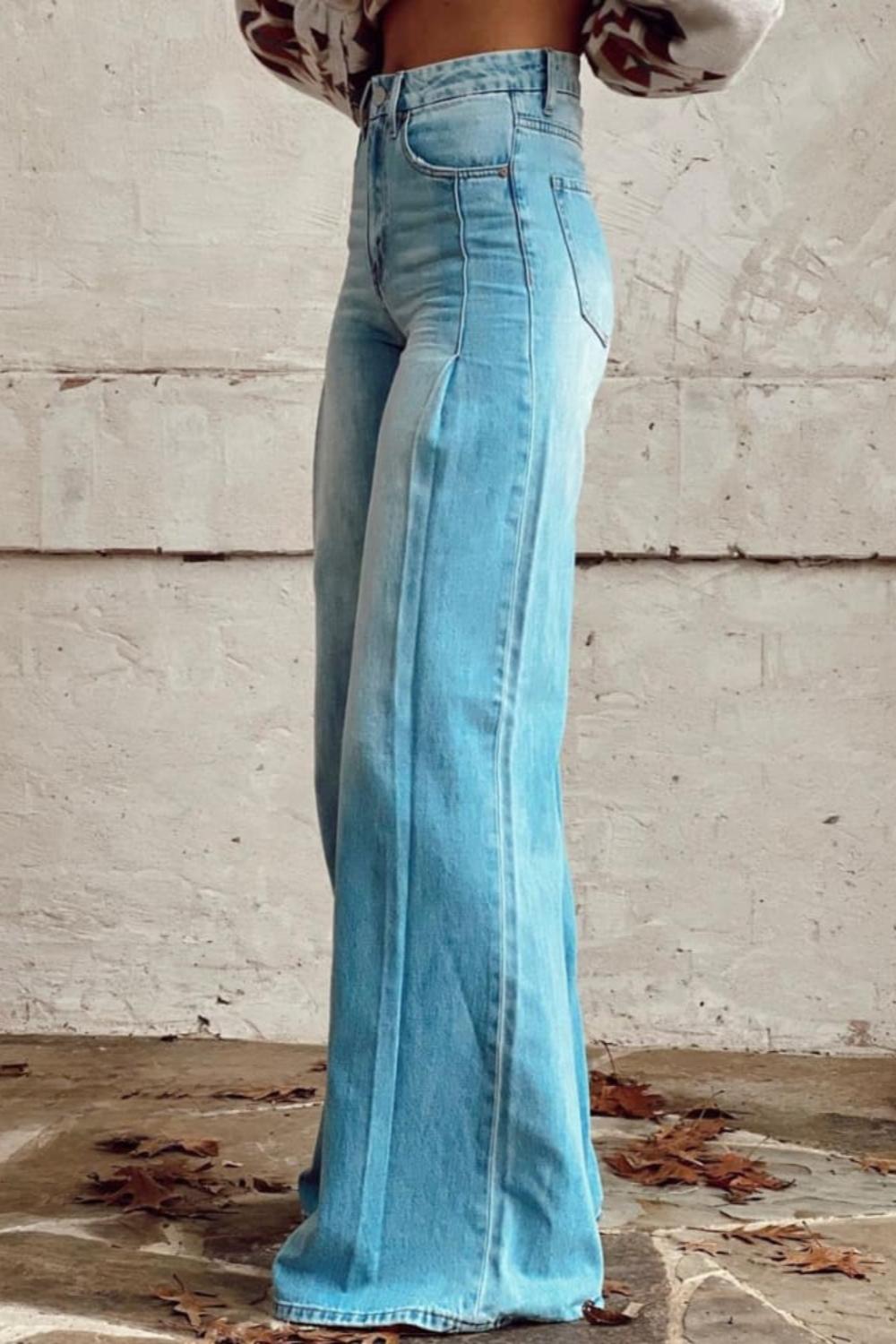 Clara | Stylish Wide-Leg Denim Pants