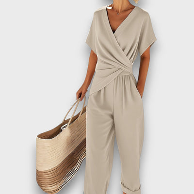 ELINA | Summer Jumpsuit with Wrap-Style Design