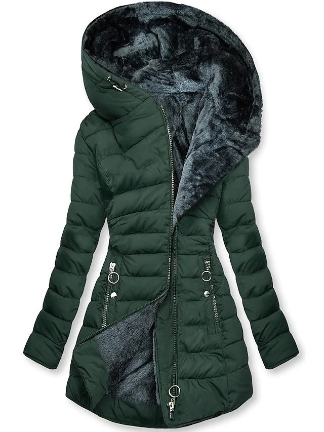 Selena | Plush Hooded Coat for Women in Winter Style