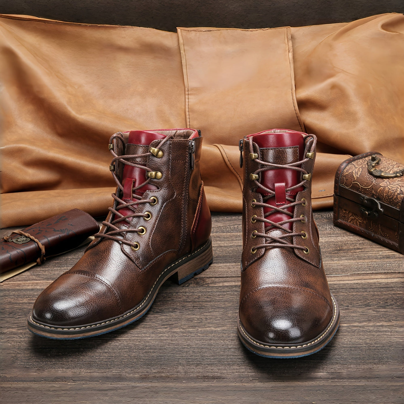 EDRIC | Classic Brogue Boots in Heritage Style