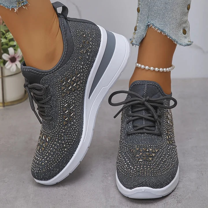 ISADORA | Orthopedic Sneakers with Rhinestone Details