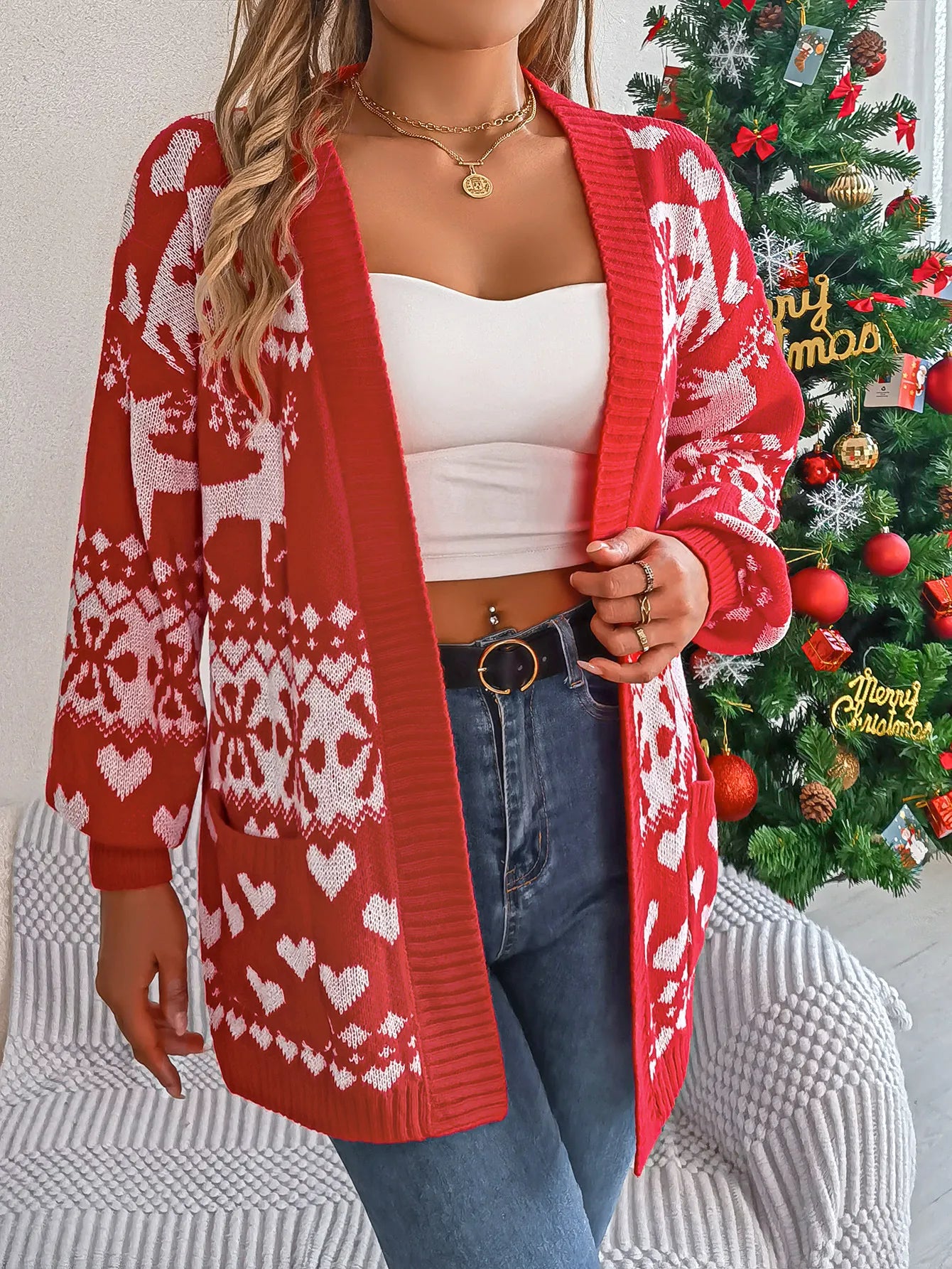 Ethan | Christmas Knit Cardigan Sweater