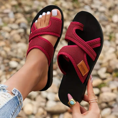 Celia | Perforated Mesh Sandals with Comfort Sole
