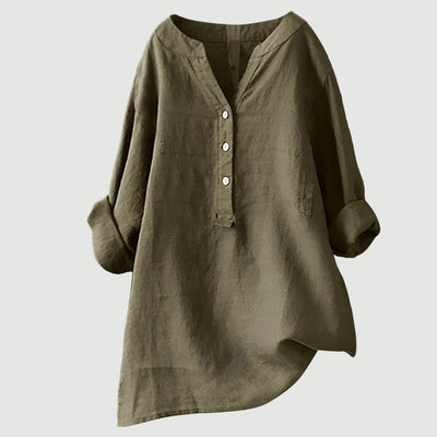 ELINA | Breezy Comfortable Button-Up Shirt for Women