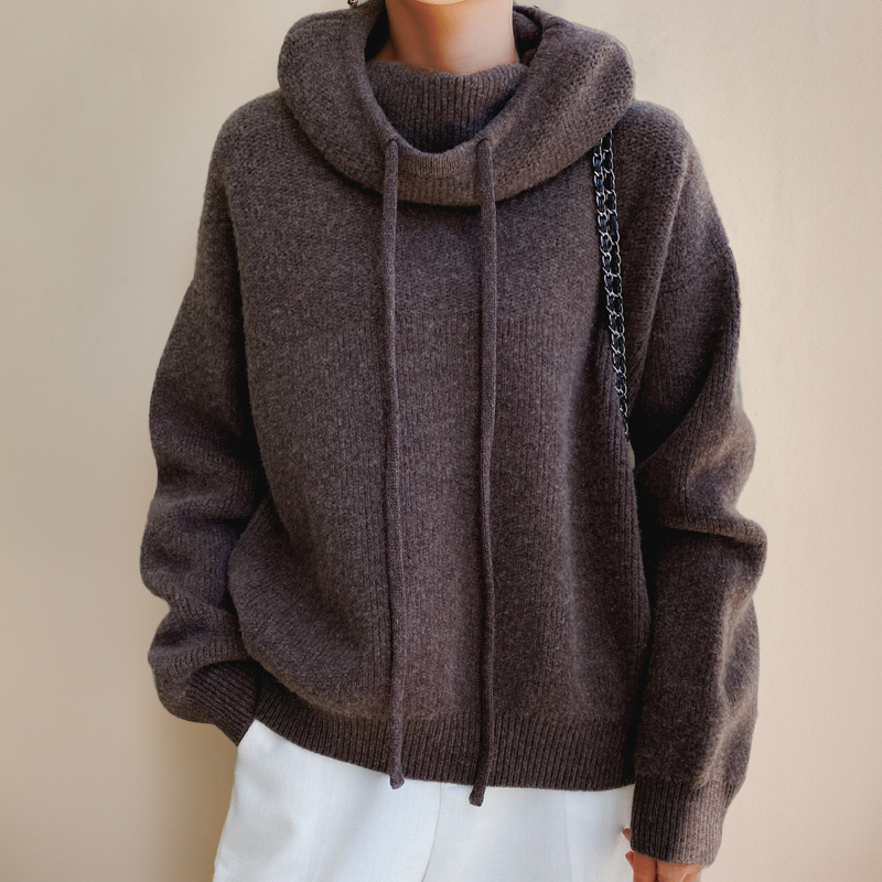ELISE | Warm Turtleneck Sweater in Pure Wool