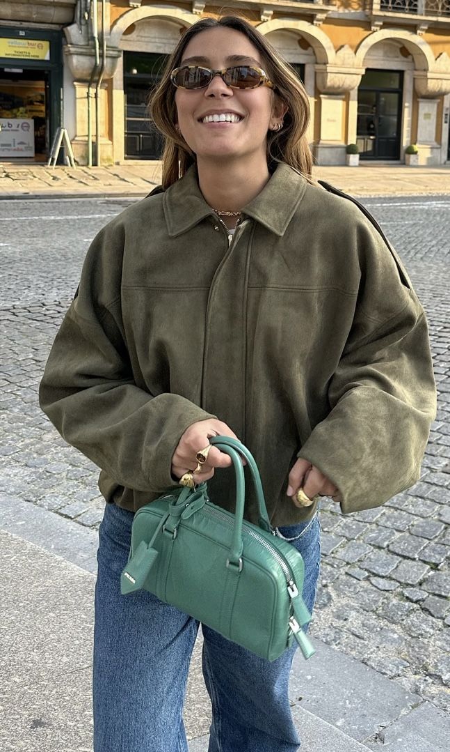 Nora | Stylish Women’s Suede Jacket in Aviator Style