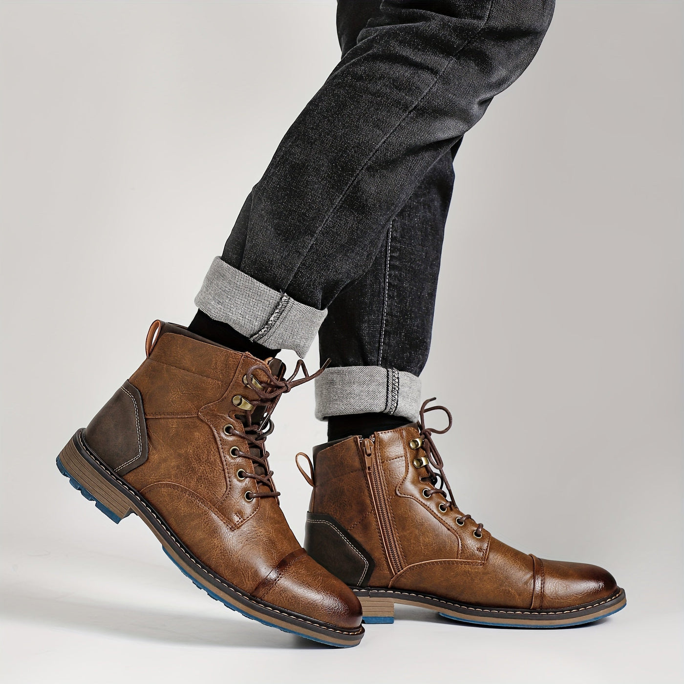 EDRIC | Classic Brogue Boots in Heritage Style