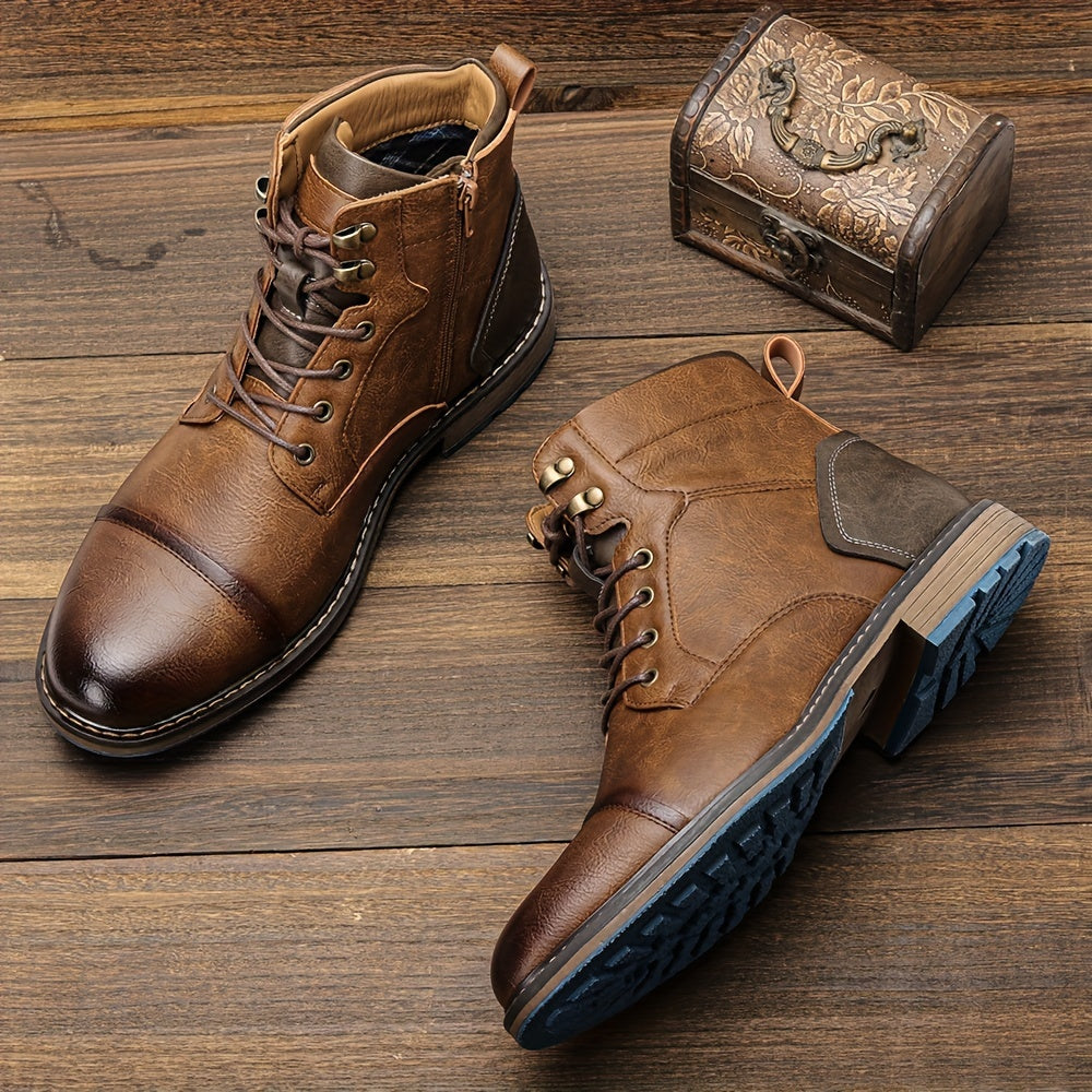 EDRIC | Classic Brogue Boots in Heritage Style