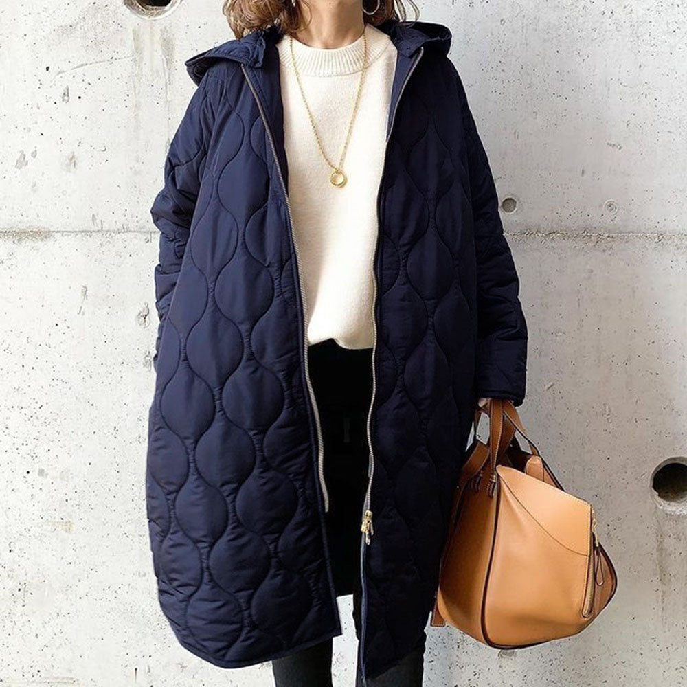Elodie | Warm Quilted Women’s Coat with Hood